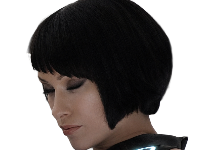 quorra iso tron heritage legacy film 2010 femme olivia wilde vingtaine yeux bleus cheveux noirs