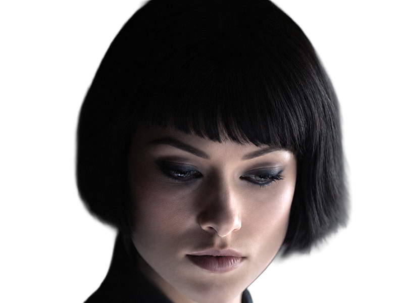 quorra iso tron heritage legacy film 2010 femme olivia wilde vingtaine yeux bleus cheveux noirs