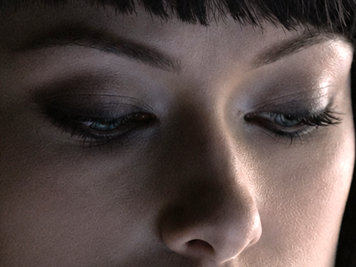 Sticker quorra iso tron heritage legacy film 2010 femme olivia wilde vingtaine yeux bleus cheveux noirs par Dark-63