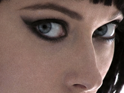 quorra iso tron heritage legacy film 2010 femme olivia wilde vingtaine yeux bleus cheveux noirs