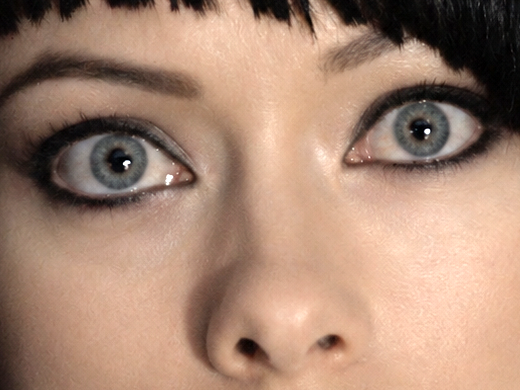 Sticker quorra iso tron heritage legacy film 2010 femme olivia wilde vingtaine yeux bleus cheveux noirs par Dark-63