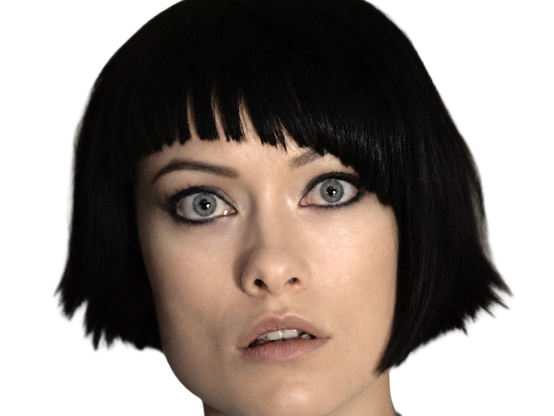 Sticker quorra iso tron heritage legacy film 2010 femme olivia wilde vingtaine yeux bleus cheveux noirs par Dark-63