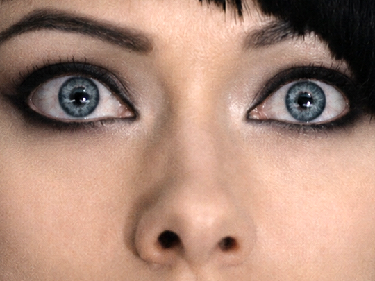 Sticker quorra iso tron heritage legacy film 2010 femme olivia wilde vingtaine yeux bleus cheveux noirs par Dark-63