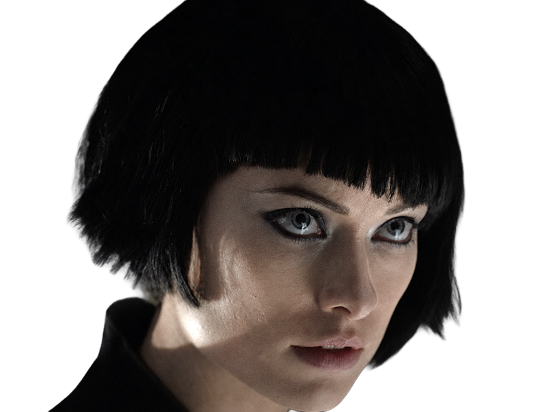 Sticker quorra iso tron heritage legacy film 2010 femme olivia wilde vingtaine yeux bleus cheveux noirs par Dark-63