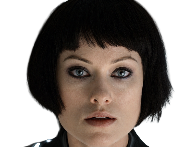 quorra iso tron heritage legacy film 2010 femme olivia wilde vingtaine yeux bleus cheveux noirs