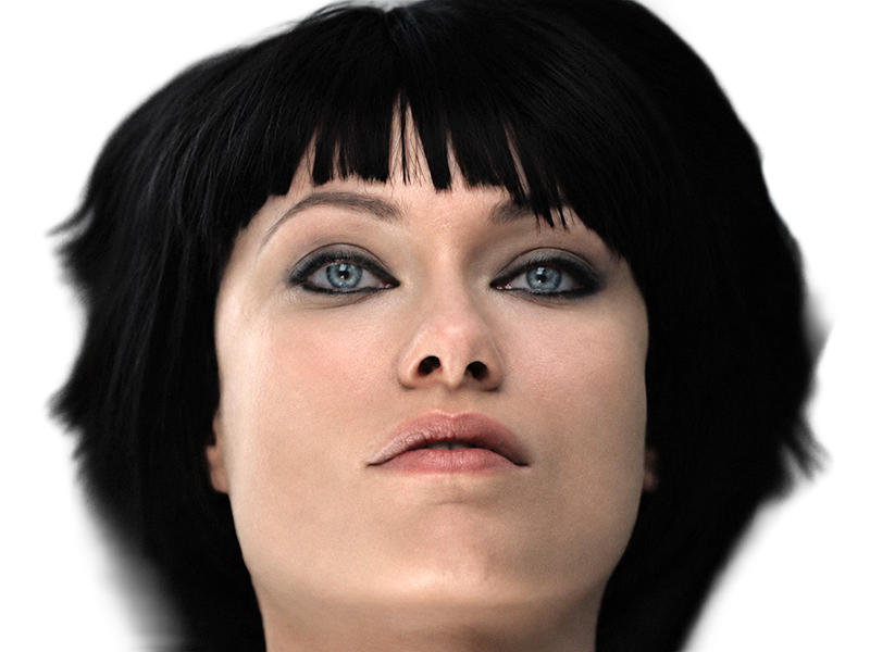 Sticker quorra iso tron heritage legacy film 2010 femme olivia wilde vingtaine yeux bleus cheveux noirs par Dark-63