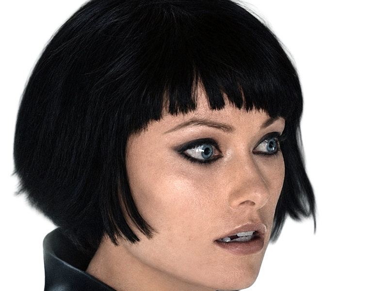 Sticker quorra iso tron heritage legacy film 2010 femme olivia wilde vingtaine yeux bleus cheveux noirs par Dark-63