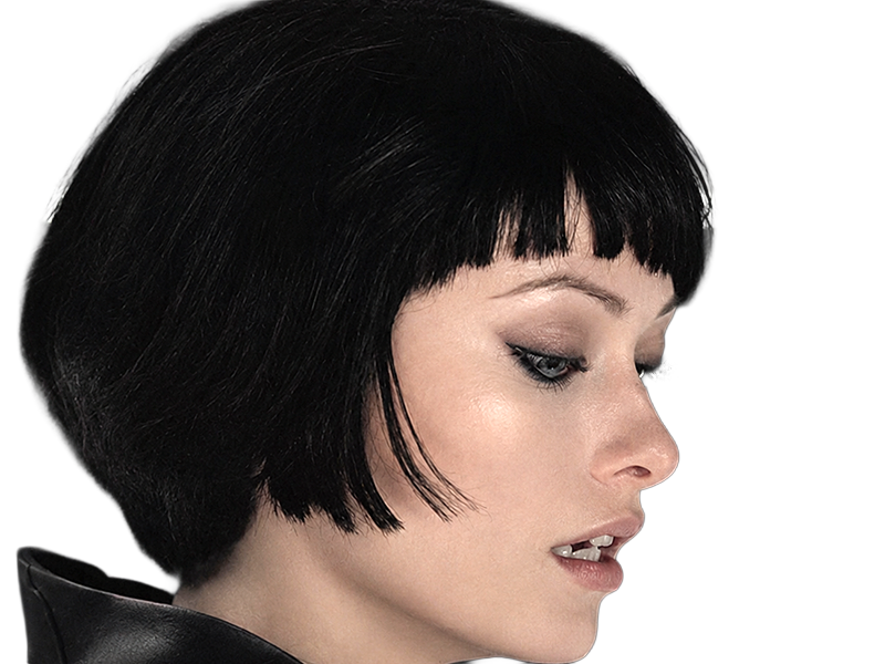 Sticker quorra iso tron heritage legacy film 2010 femme olivia wilde vingtaine yeux bleus cheveux noirs par Dark-63