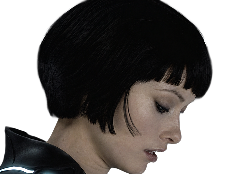 Sticker quorra iso tron heritage legacy film 2010 femme olivia wilde vingtaine yeux bleus cheveux noirs par Dark-63