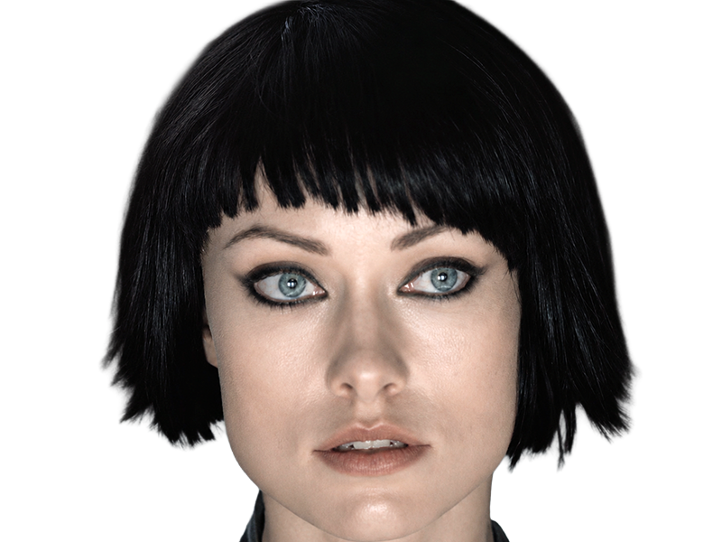quorra iso tron heritage legacy film 2010 femme olivia wilde vingtaine yeux bleus cheveux noirs