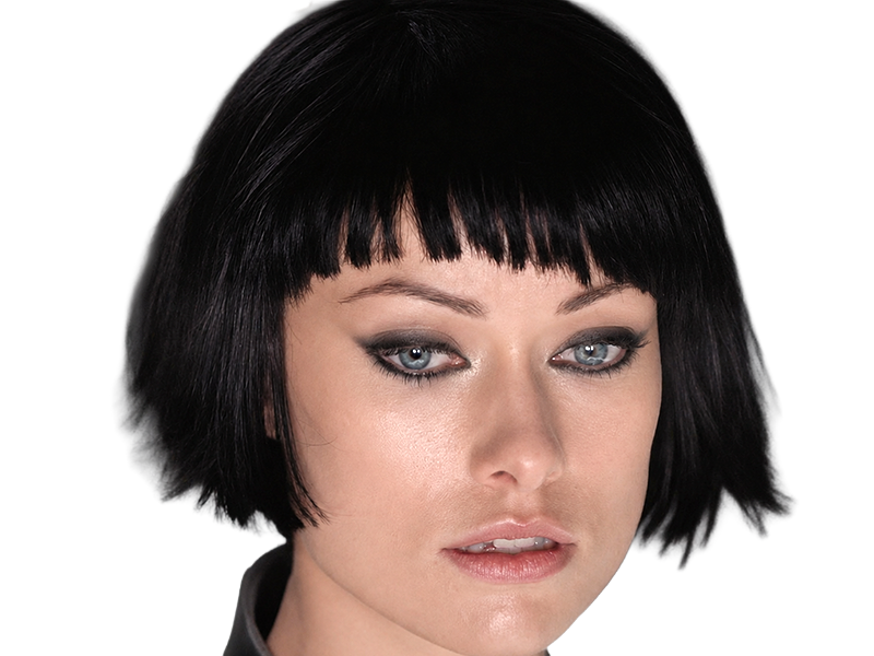 Sticker quorra iso tron heritage legacy film 2010 femme olivia wilde vingtaine yeux bleus cheveux noirs par Dark-63
