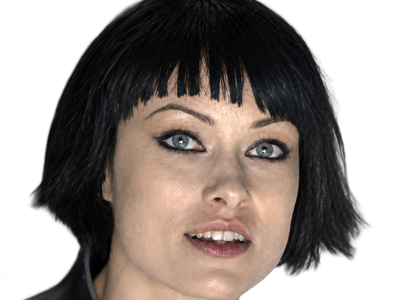 Sticker quorra iso tron heritage legacy film 2010 femme olivia wilde vingtaine yeux bleus cheveux noirs par Dark-63