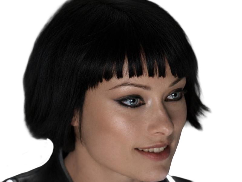 Sticker quorra iso tron heritage legacy film 2010 femme olivia wilde vingtaine yeux bleus cheveux noirs par Dark-63