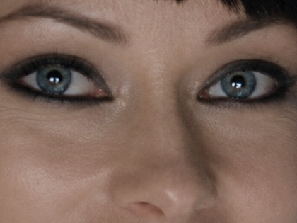 Sticker quorra iso tron heritage legacy film 2010 femme olivia wilde vingtaine yeux bleus cheveux noirs par Dark-63