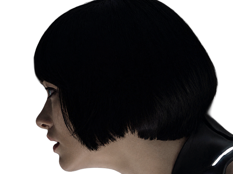 Sticker quorra iso tron heritage legacy film 2010 femme olivia wilde vingtaine yeux bleus cheveux noirs par Dark-63