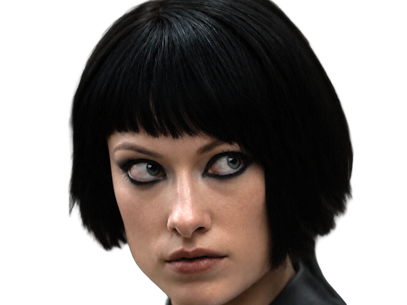 Sticker quorra iso tron heritage legacy film 2010 femme olivia wilde vingtaine yeux bleus cheveux noirs par Dark-63