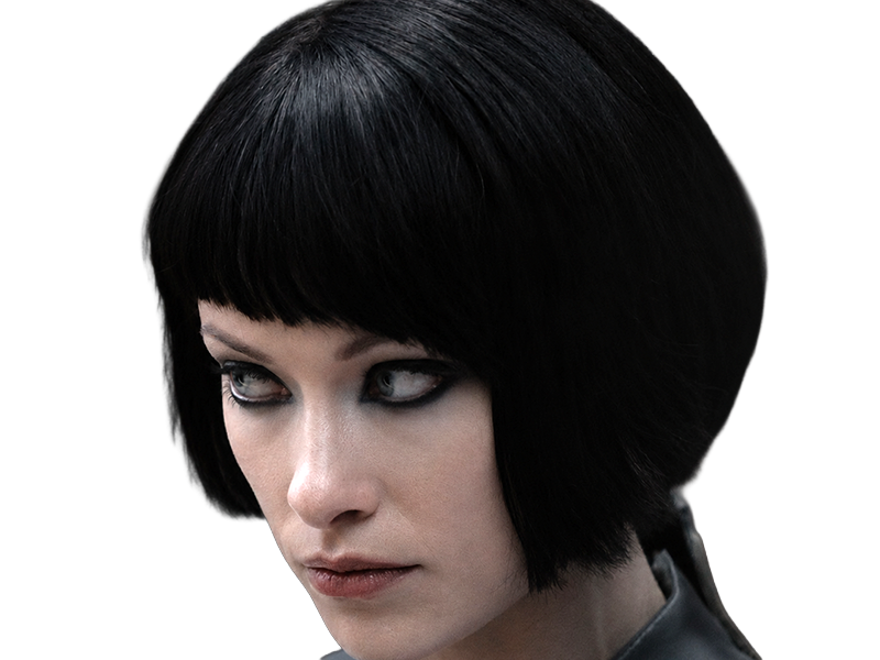 Sticker quorra iso tron heritage legacy film 2010 femme olivia wilde vingtaine yeux bleus cheveux noirs par Dark-63