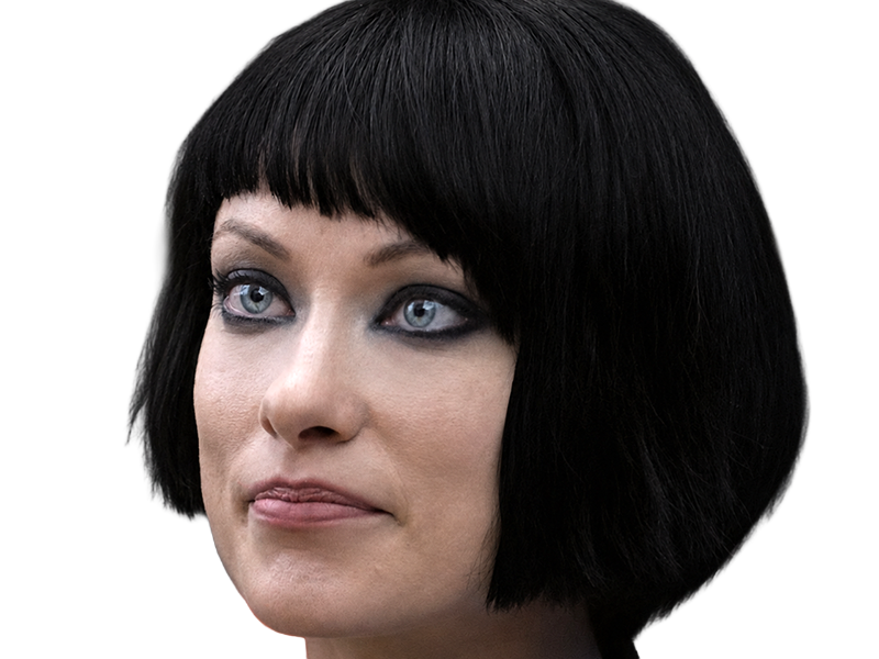 Sticker quorra iso tron heritage legacy film 2010 femme olivia wilde vingtaine yeux bleus cheveux noirs par Dark-63