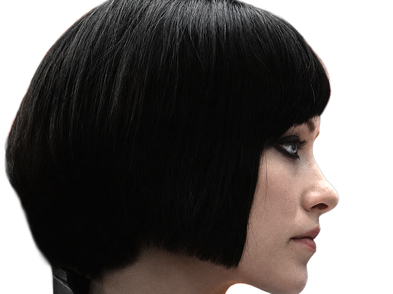 Sticker quorra iso tron heritage legacy film 2010 femme olivia wilde vingtaine yeux bleus cheveux noirs par Dark-63