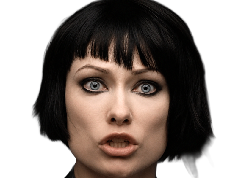 Sticker quorra iso tron heritage legacy film 2010 femme olivia wilde vingtaine yeux bleus cheveux noirs par Dark-63
