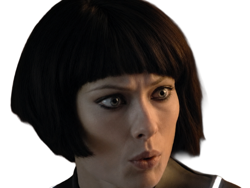 Sticker quorra iso tron heritage legacy film 2010 femme olivia wilde vingtaine yeux bleus cheveux noirs par Dark-63