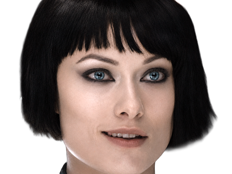 quorra iso tron heritage legacy film 2010 femme olivia wilde vingtaine yeux bleus cheveux noirs