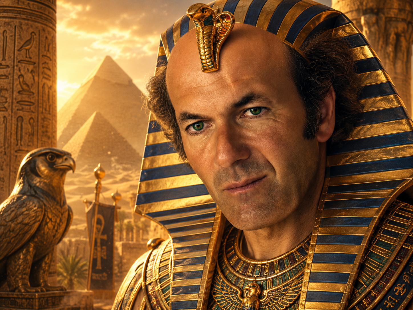 zid ne deprime triste honte chauve abattu depression pharaon coiffe egypte