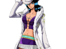 nico-robin-one-piece-ninon-cheveux-noir-yeux-bleu-fic-bloop-chapeau-manteau-bustier
