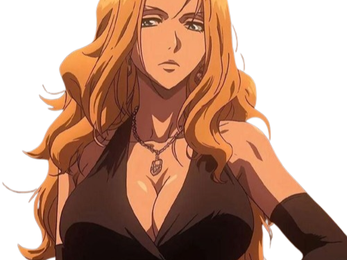 rangiku matsumoto bleach rachel de broglie cheveux blond venitien yeux bleu fic bloop robe satin