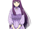 fern-frieren-cheveux-violet-yeux-indigo-broche-fic-bloop-robe-mauve