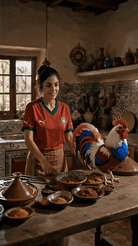 maroc france coq tajine coupe du monde 2026 tajined mbapee dumbele hakimi bono usa belgique