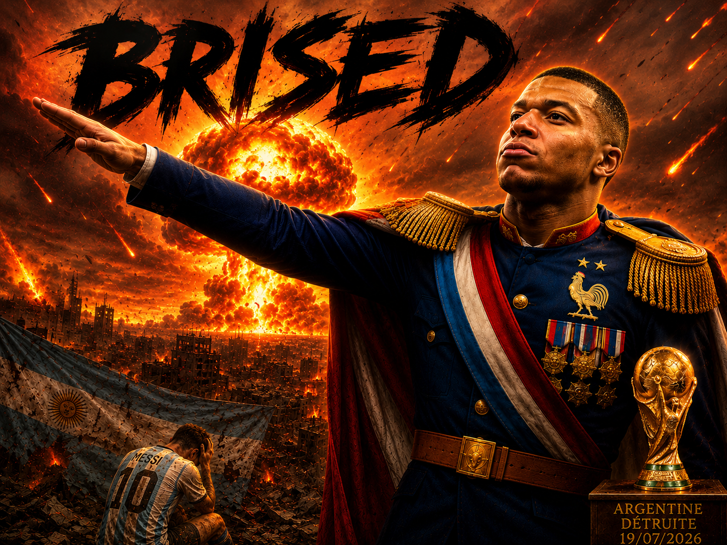 brised finito atome lionel messi kylian mbappe dictator dictador over coupe du monde 2026 explosion