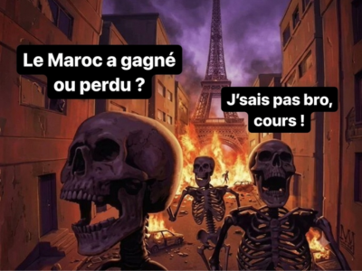 squelettes paris brulee feu maroc france cdm coupe du monde 2026 brule flammes chances supporters