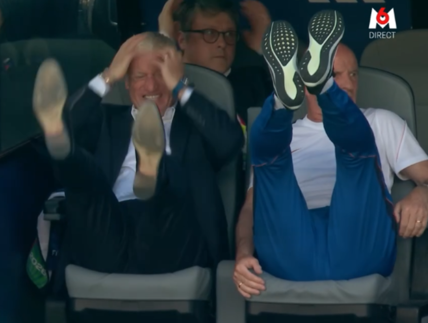 deschamps didier foot equipe france guy stephan pied jambe