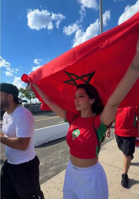 coupe monde 2026 maroc femme supporter fan jolie milf