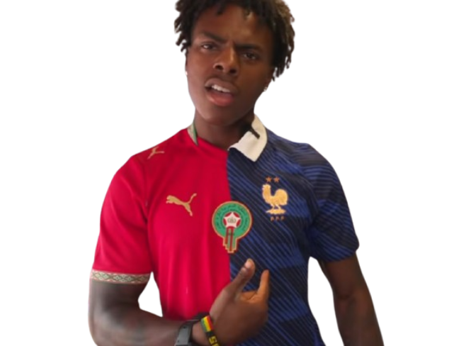 ishowspeed france maroc maillot cdm
