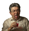 meluche-melanchon-lfi-gauchiste-coca-soda-boire-bar