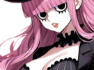 perona-one-piece-atropos-bloop-cheveux-roses-yeux-noir-frange-fic