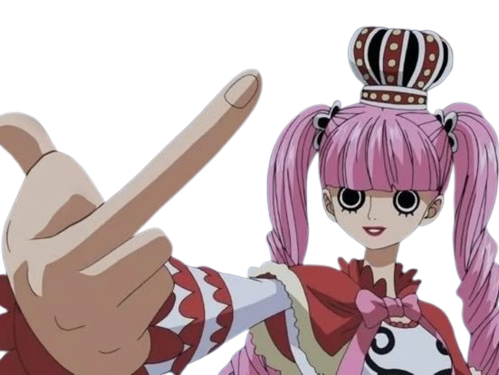 perona one piece cheveux rose yeux noir frange atropos fic bloop