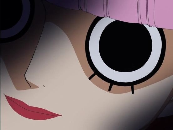 perona one piece cheveux rose yeux noir frange atropos fic bloop
