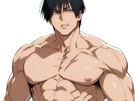 toji-fushiguro-jujutsu-kaisen-jjk-jean-du-bellay-cheveux-noir-cicatrice-fic-bloop
