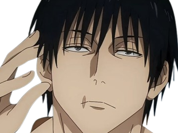toji fushiguro jujutsu kaisen jjk jean du bellay cheveux noir cicatrice fic bloop