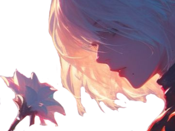 2b nier automata cheveux blanc yeux bleu opale de brienne fic bloop