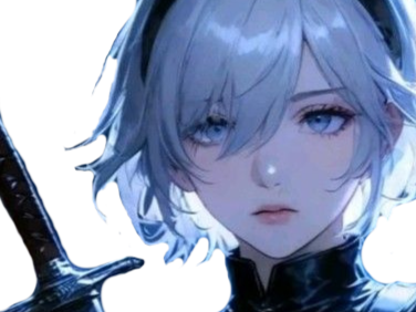 2b nier automata cheveux blanc yeux bleu opale de brienne fic bloop