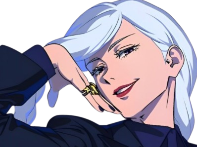 mei mei-mei jujutsu kaisen jjk cheveux blanc yeux violet tresse adelaide ade vizard fic bloop