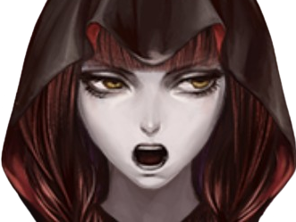 the house in fata morgana requiem kj fille cheveux rouges capuche parle regard