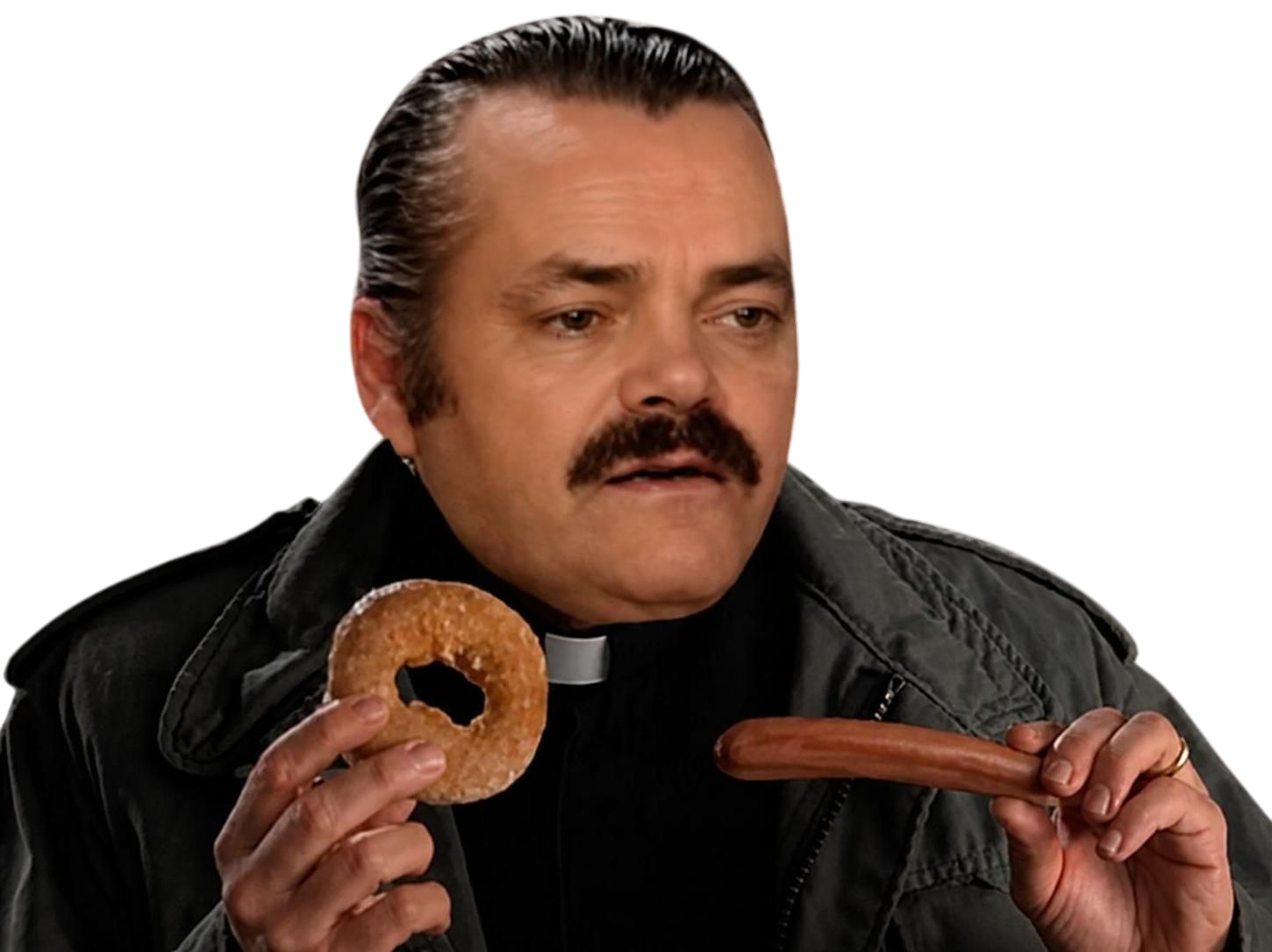 pretre saucisse hot dog hotdog donut scary movie risitas explication sexe