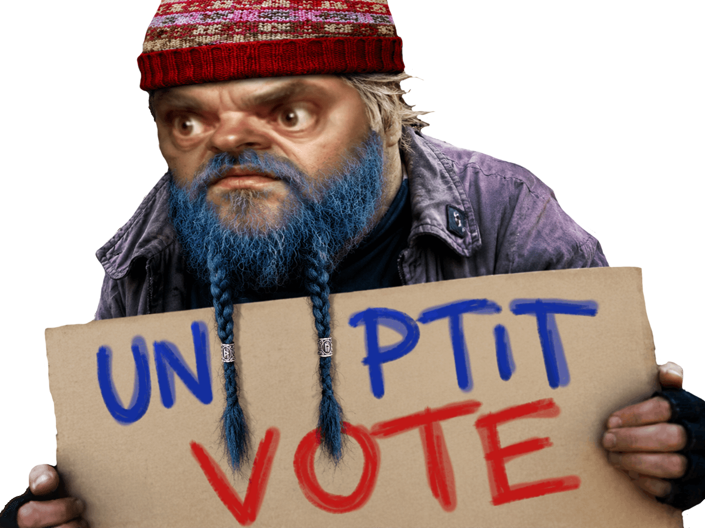 lfi gauchiste propagande achete vote clochard mendiant discord bleu punk chien insoumise woke gauchiasse beret