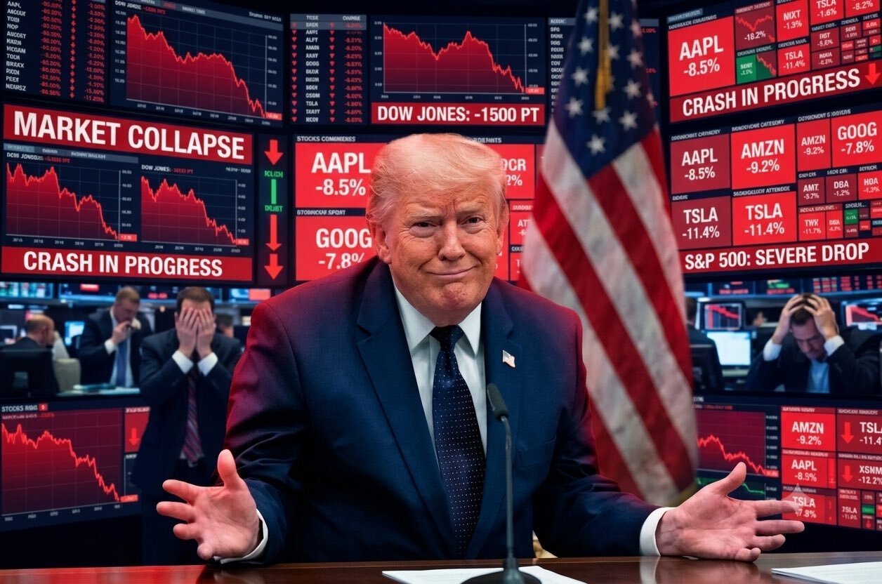 scam ponzi market stock biz etf dip tariff trade fall rojo alarm alert krach cata