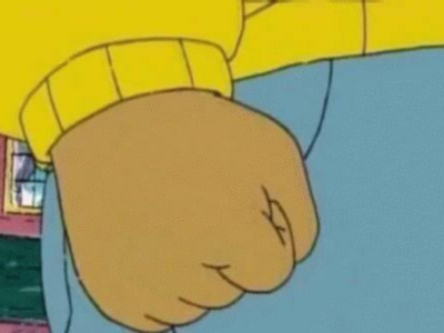 arthur arthurs fist serre le poing enerve rage interieure